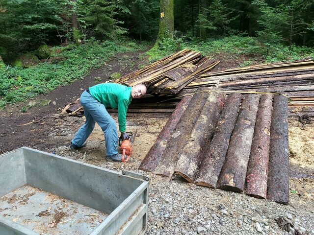 Building a shed to keep the firewood